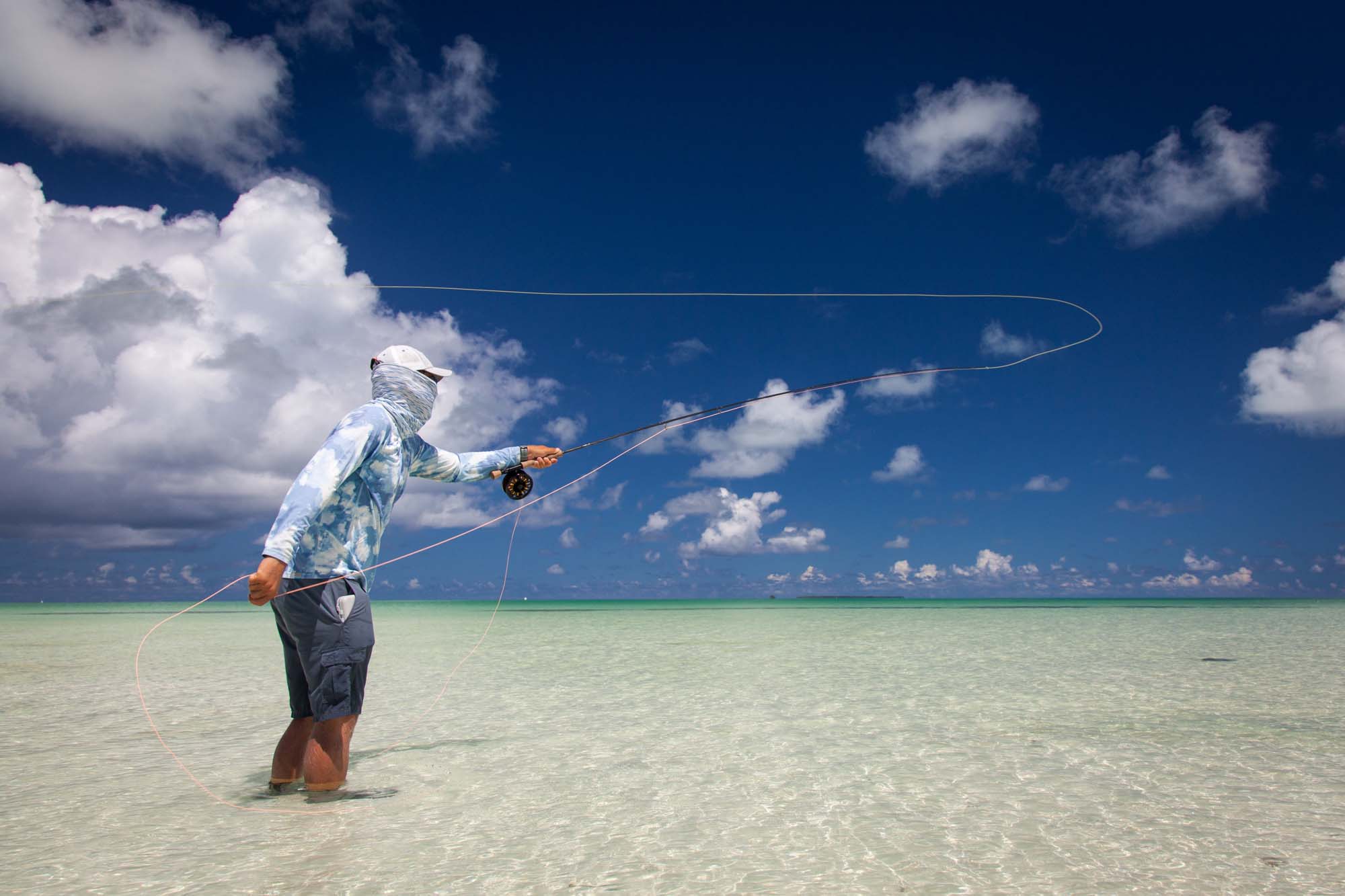 Fly fishing in salt water
