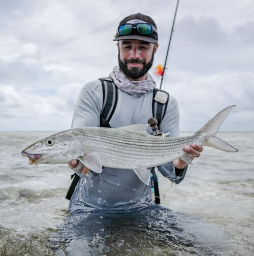 Angler with bonefish caught at AFC destinations