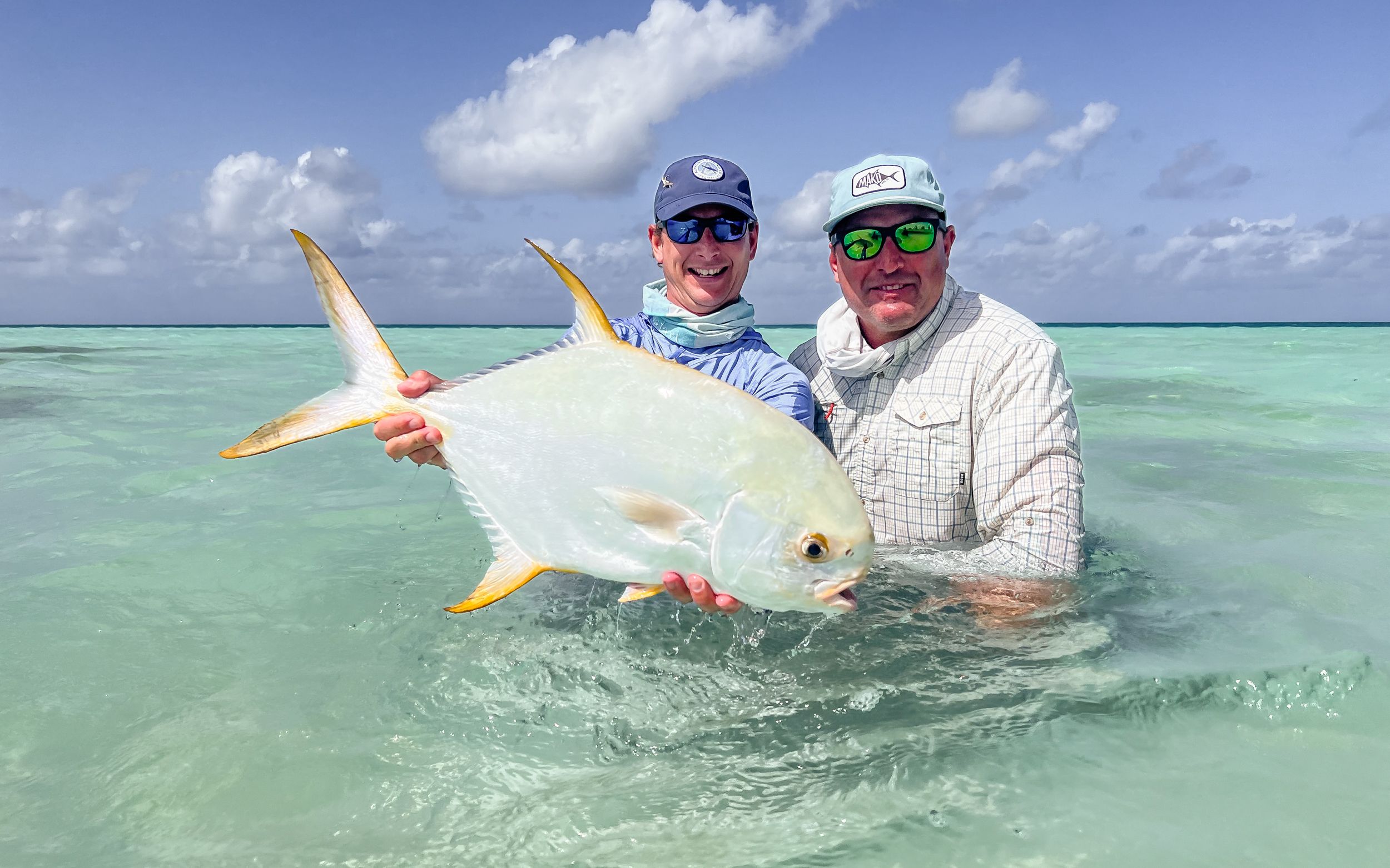 Fly fishing for indo-pacific permit