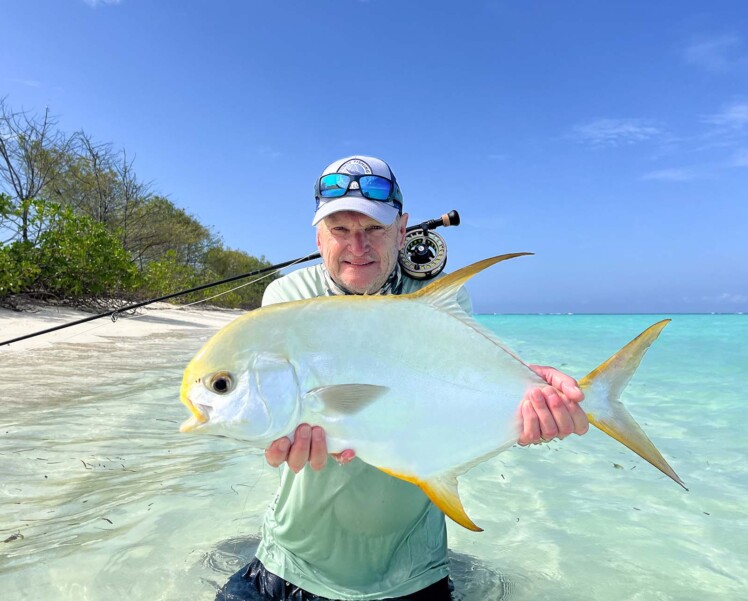Seychelles Alphonse Island permit fly fishing