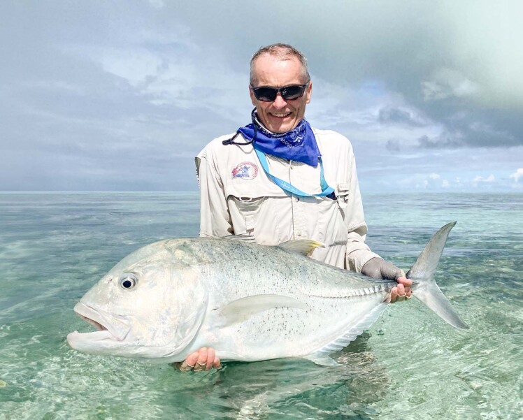 Seychelles Alphonse Island GT fly fishing