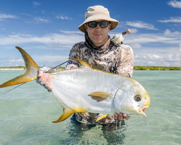 Seychelles Cosmoledo Atoll permit fly fishing