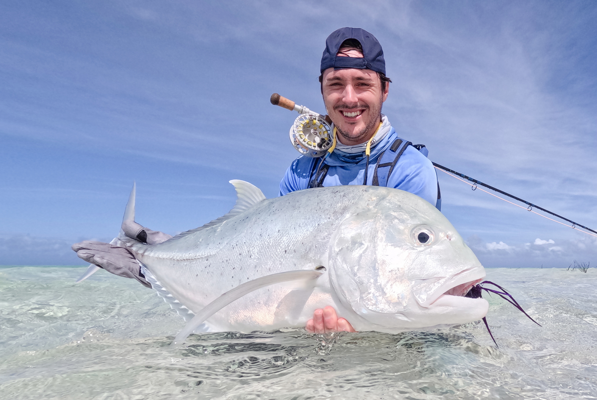 Seychelles Farquhar Atoll Giant trevally fly fishing