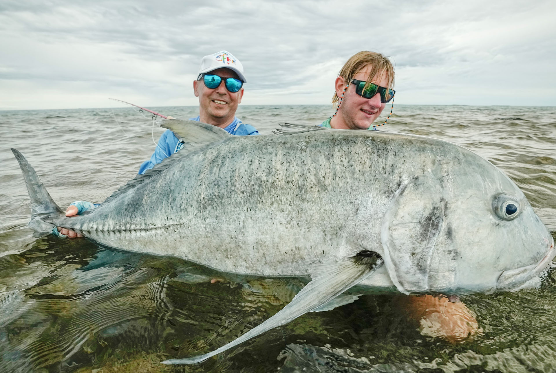 Seychelles Cosmoledo Atoll Giant trevally fly fishing