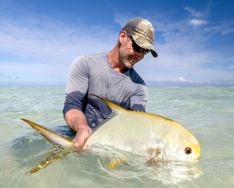 Seychelles Alphonse Island permit fly fishing