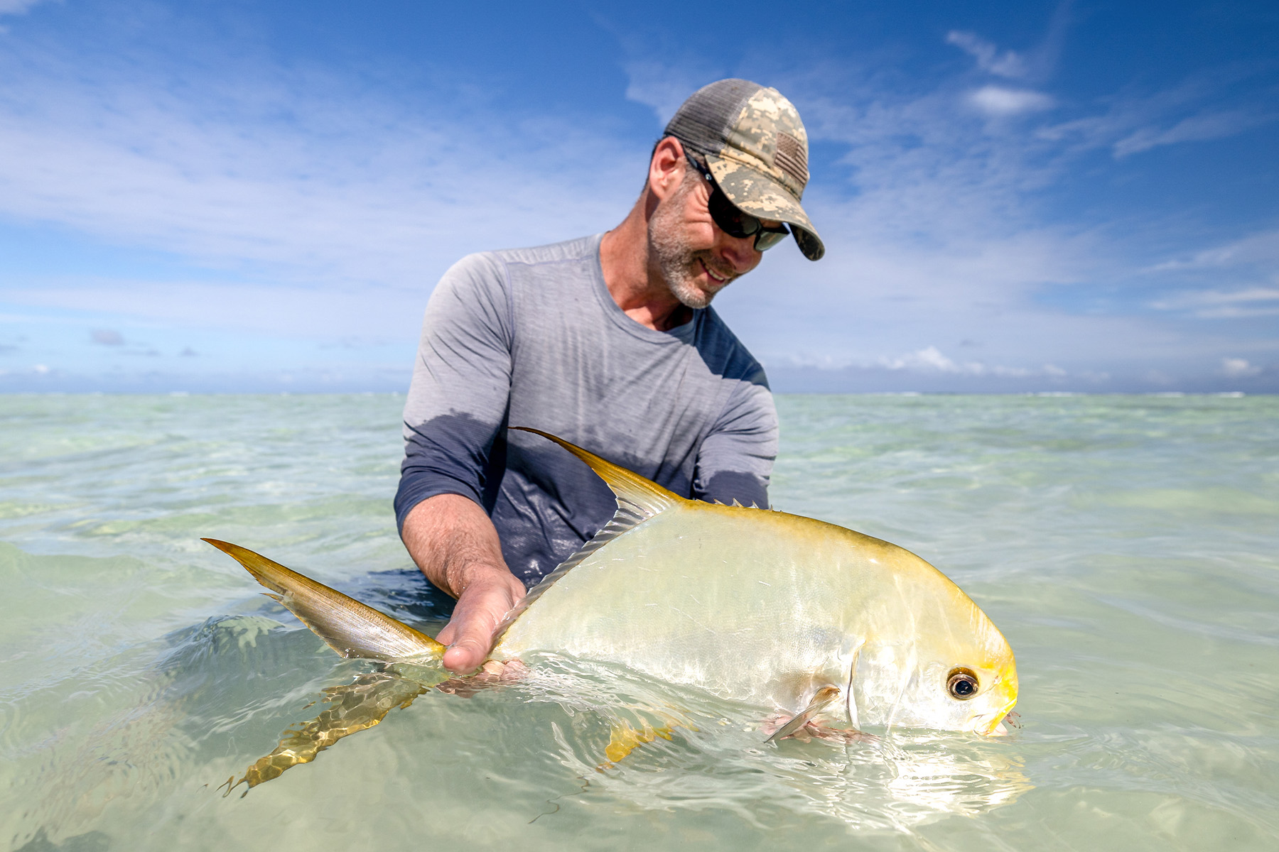 Seychelles Alphonse Island permit fly fishing